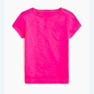 Joules EUC SZ 6 Pink T-Shirt with heart pocket
